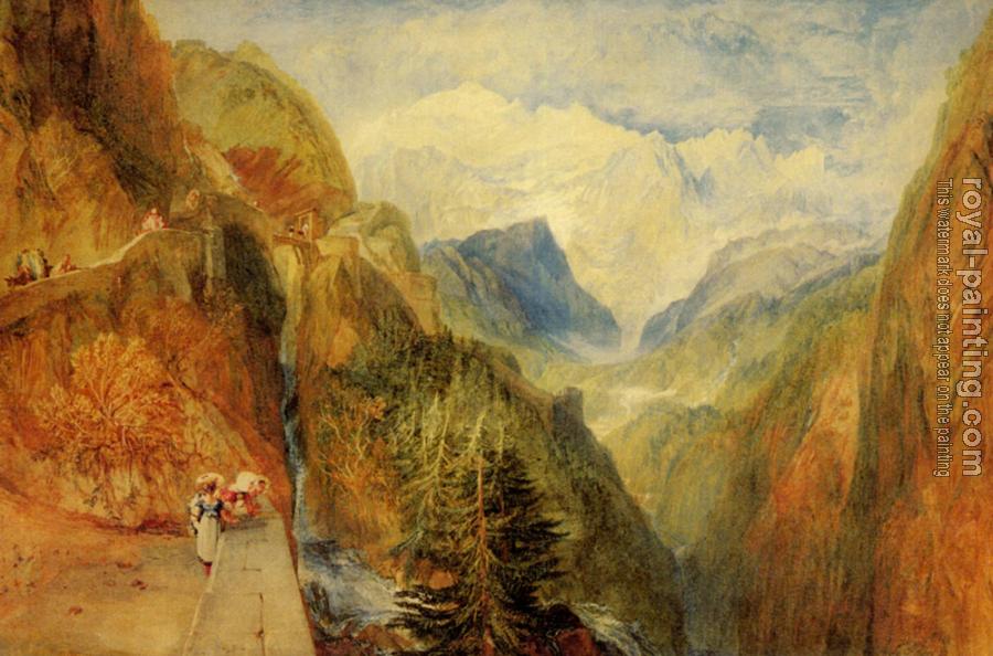 Joseph Mallord William Turner : Mont Blanc from Fort Roch, Val D'Aosta